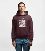 Maroon with hood