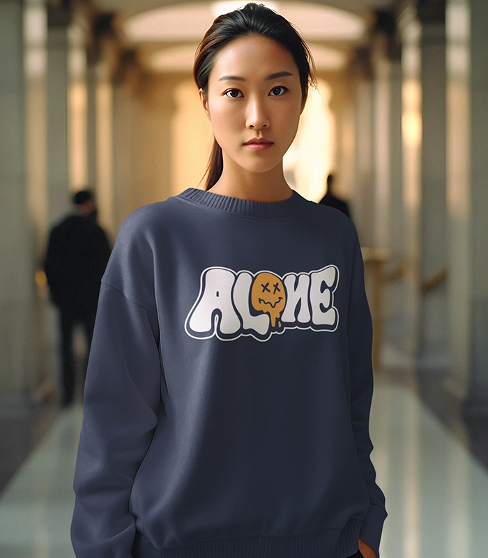 Alone sweatshirt Navy blue