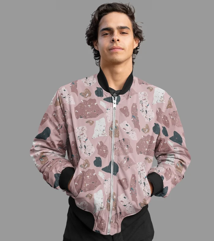 Terrazzo Pattern Unisex AOP Bomber Jacket