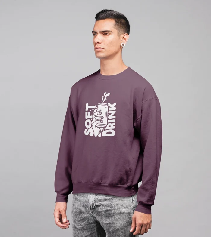 Fizzy Vibes Sweatshirt Maroon