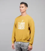 Fizzy Vibes Sweatshirt Mustard Yellow